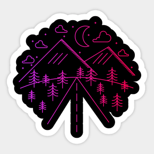 Happy camping Sticker